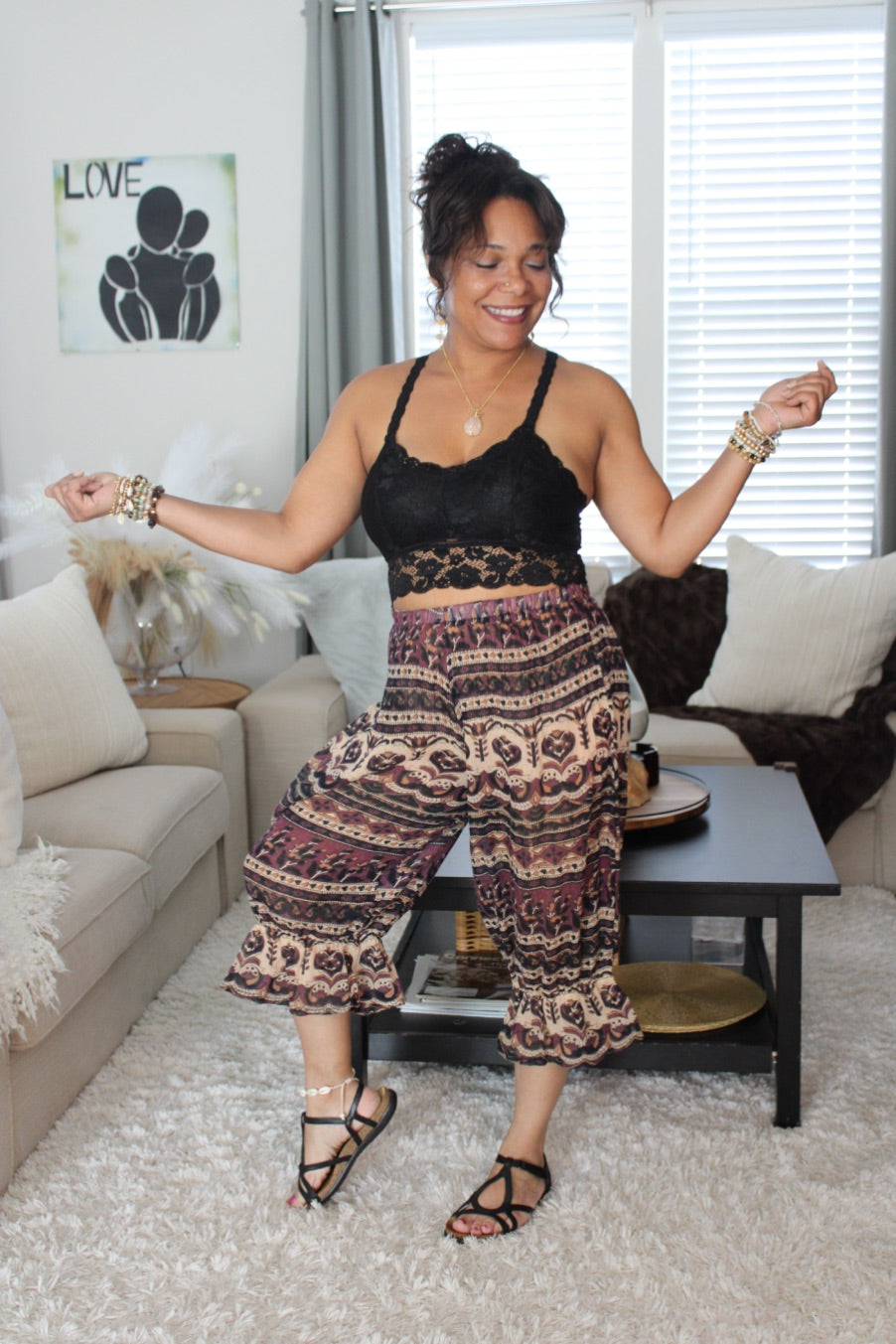 BB Berry Parfait Midi Capri Hippie Style Bloomer