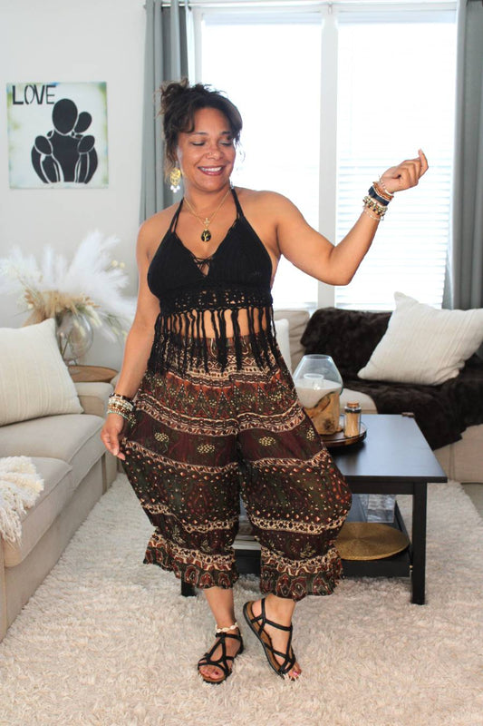 Crochet Fringe Halter Top