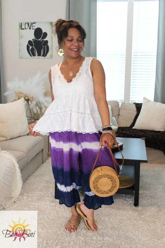 POL Lace Me To The Moon Knit Top
