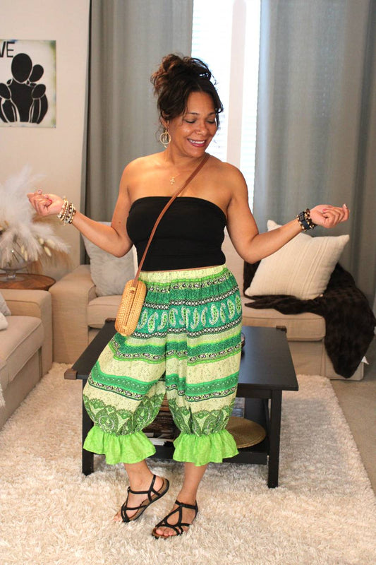 BB Lime Margarita Bloomer Midi Capri Short