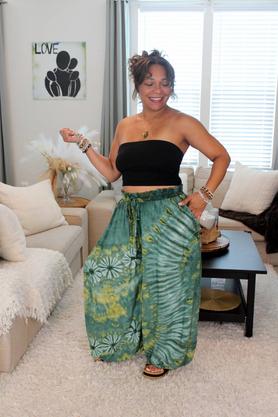 BB Sea Dragon Waters Tie-Dye Harem Pants