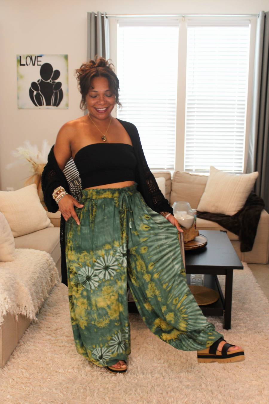 BB Sea Dragon Waters Tie-Dye Harem Pants