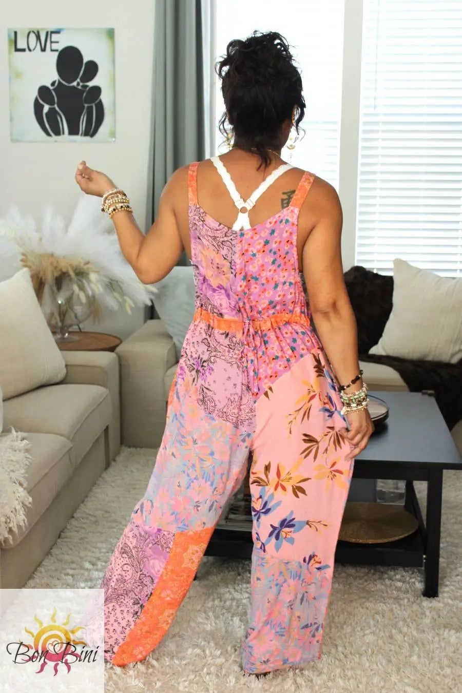 BB Secret Garden Boho Patchwork Overalls