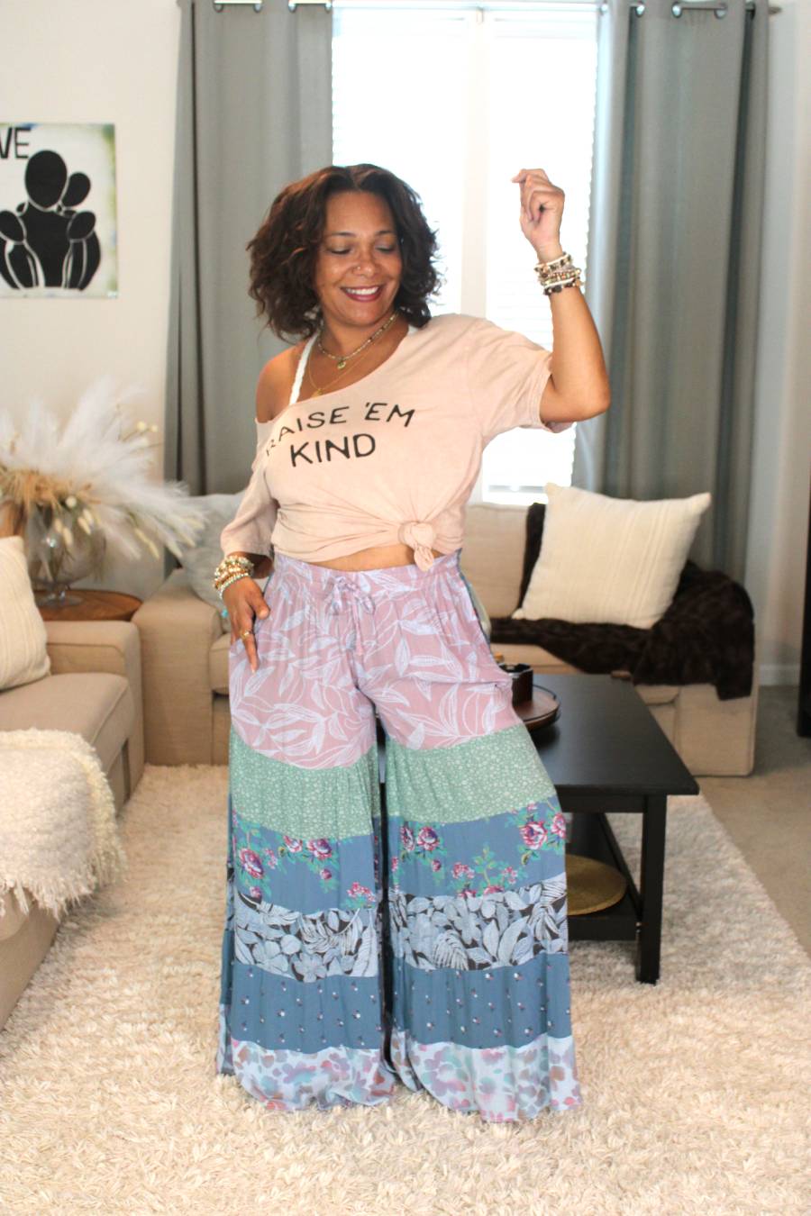 BB Serene Sage Meadows Palazzo Pants