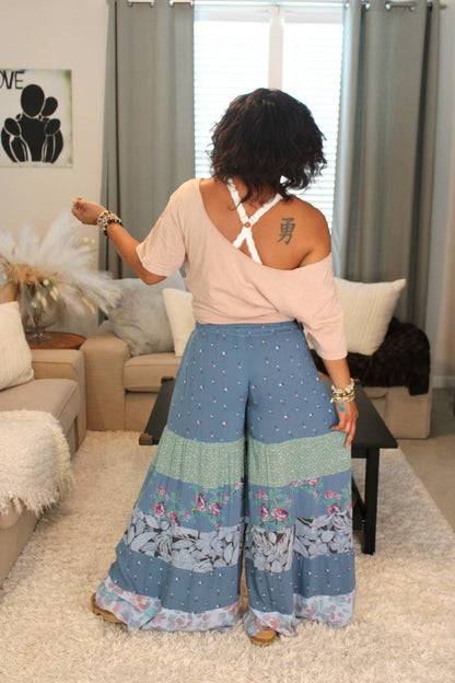 BB Serene Sage Meadows Palazzo Pants