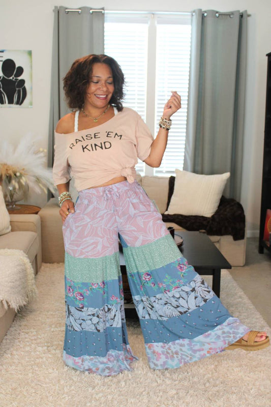 BB Serene Sage Meadows Palazzo Pants