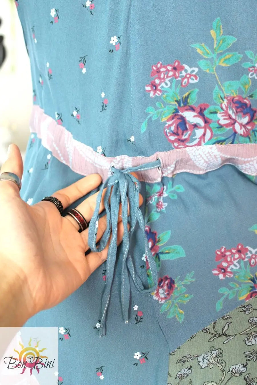 BB Serene Sage Meadows Patchwork Overalls