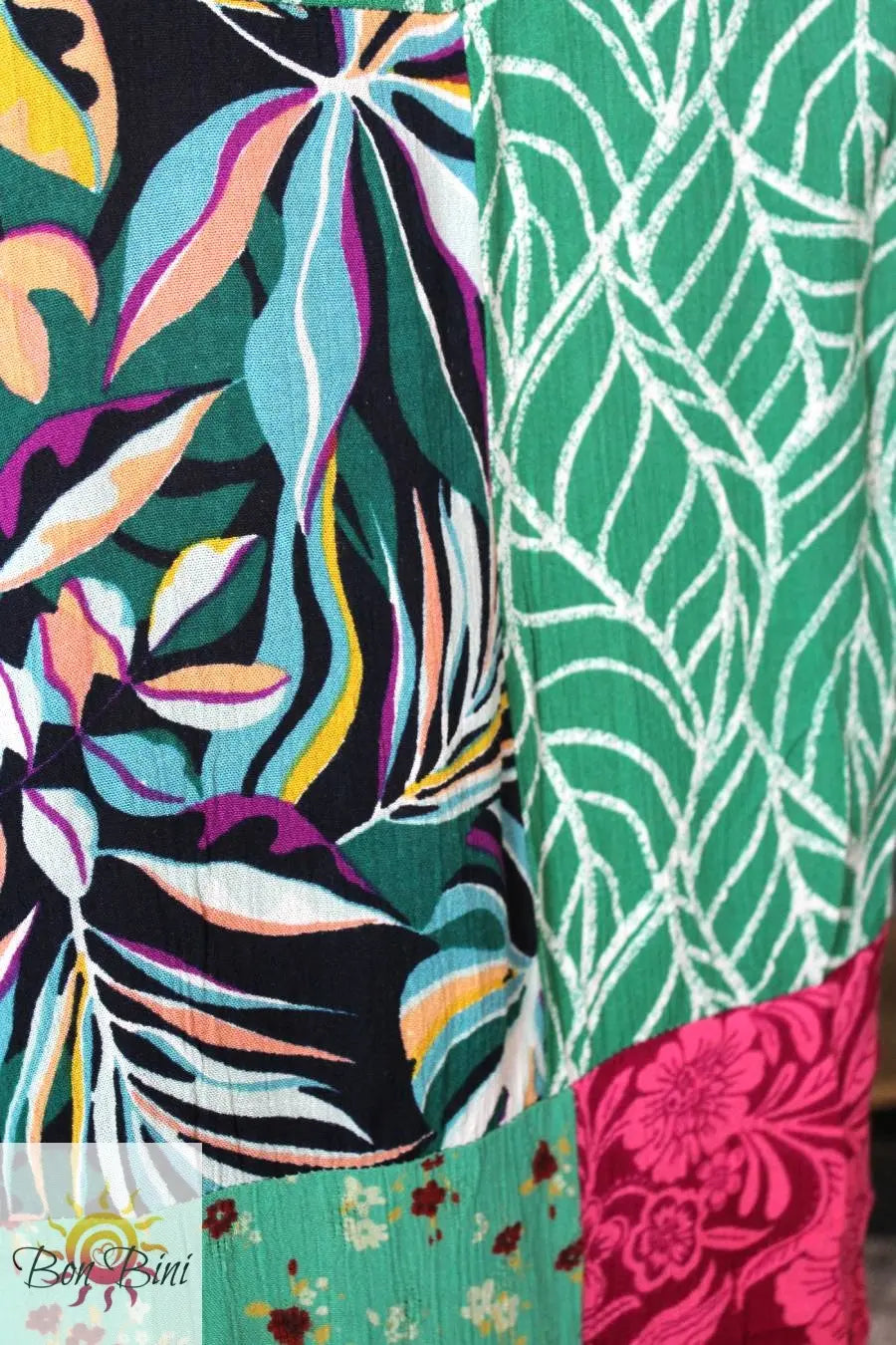 BB Tropically Me Patchwork Romper