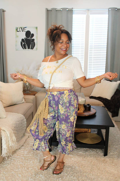 BB Whimsical Blooms Midi Capri Bloomer Shorts