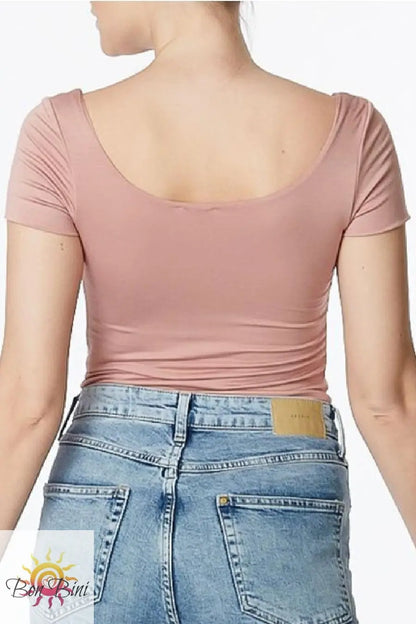 Bamboo Double Layer Short Sleeve Top