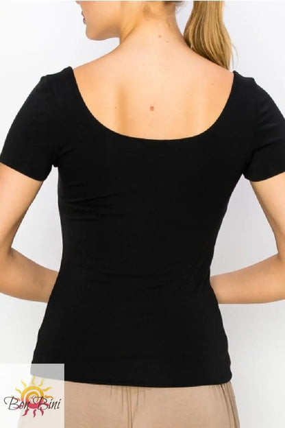 Bamboo Double Layer Short Sleeve Top