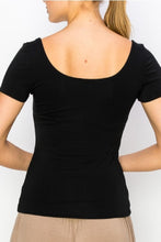 Load image into Gallery viewer, Bamboo Double Layer Short Sleeve Top
