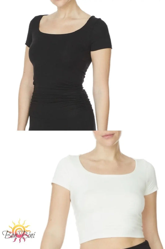 Bamboo Double Layer Crop Top