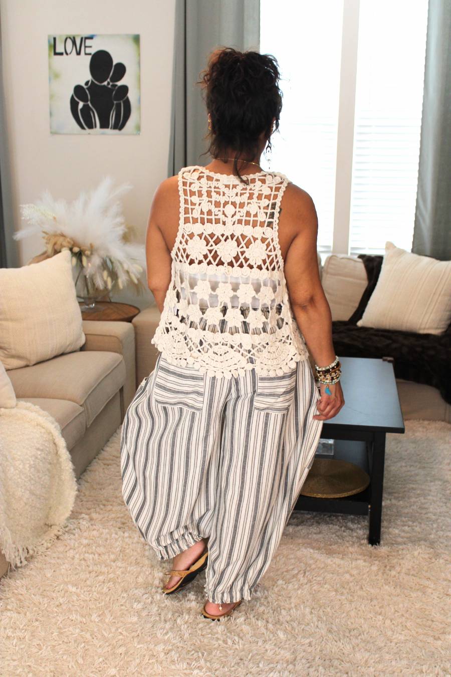 Boho Braid Crochet Vest
