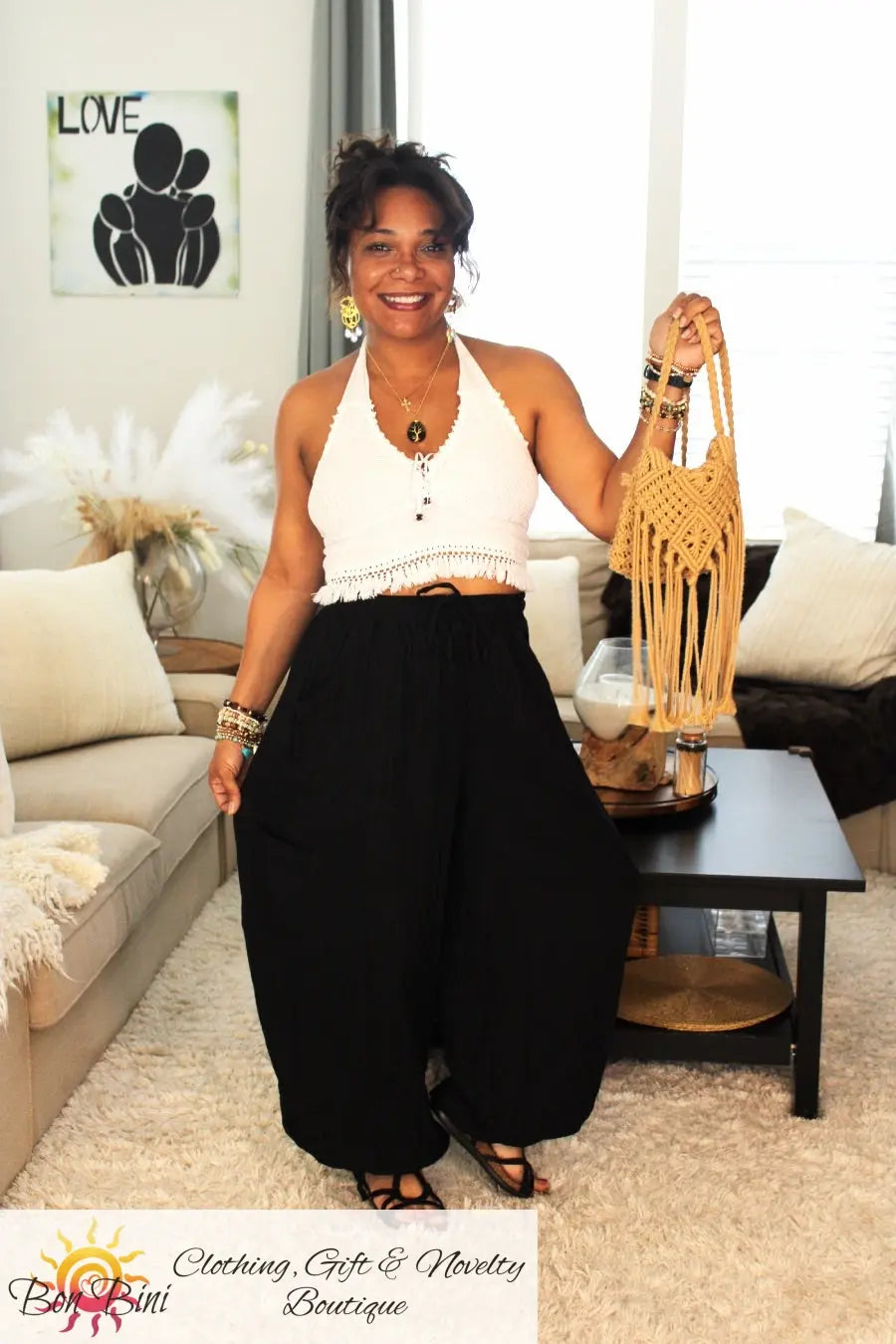 Black Cotton Classic Cargo Pants