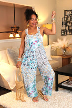 Load image into Gallery viewer, Blue Gorgeousness Serenity Patchwork Boho Overalls
