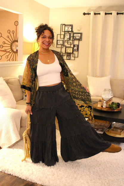 Bohemian Burnout Velvet Kimono
