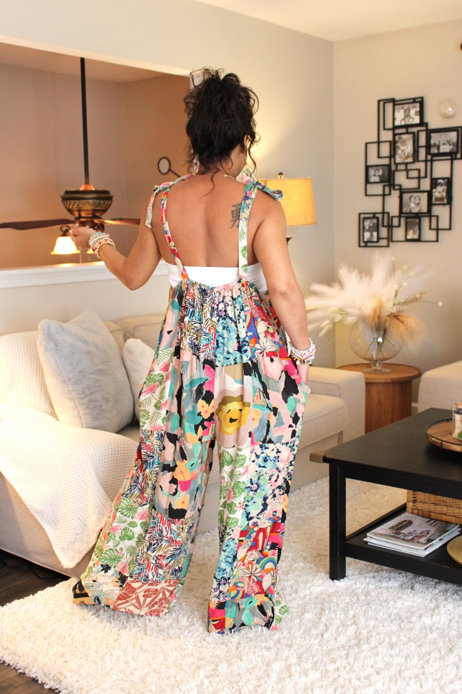 BB Tropical Symphony Patchwork Romper