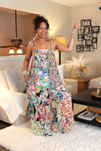 Load image into Gallery viewer, Tropical Symphony Patchwork Romper
