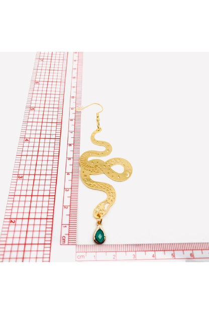 Bohemian Star, Moon, Snake Earrings