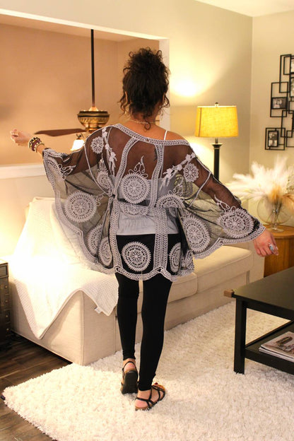 Boho Butterfly Floral Top