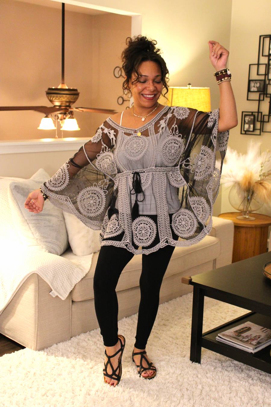 Boho Butterfly Floral Top
