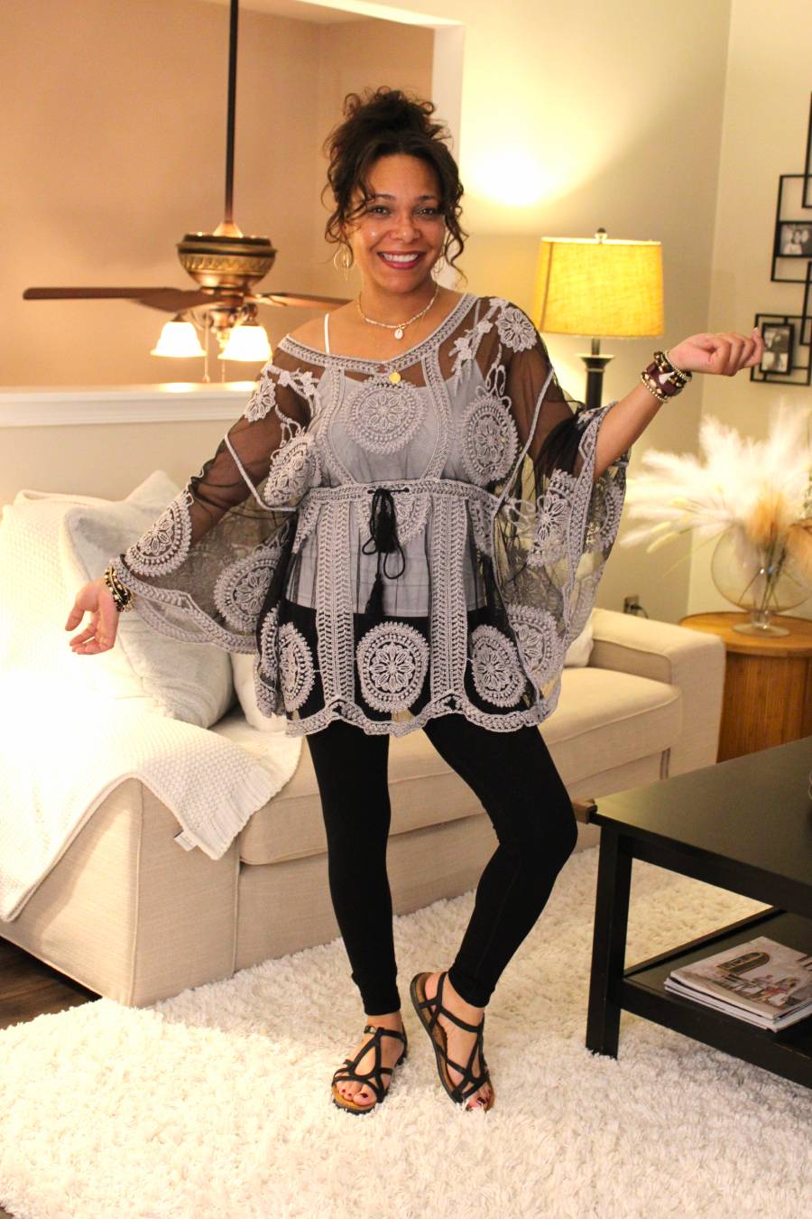 Boho Butterfly Floral Top