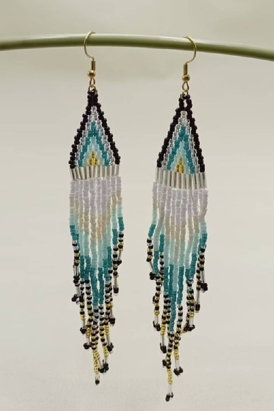 Boho Seed Beads Fringe Earrings