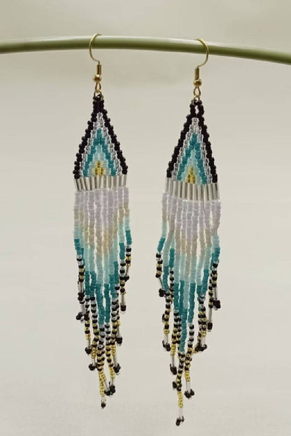 Boho Seed Beads Fringe Earrings