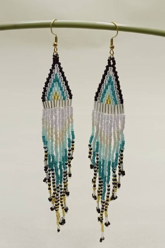 Boho Seed Beads Fringe Earrings