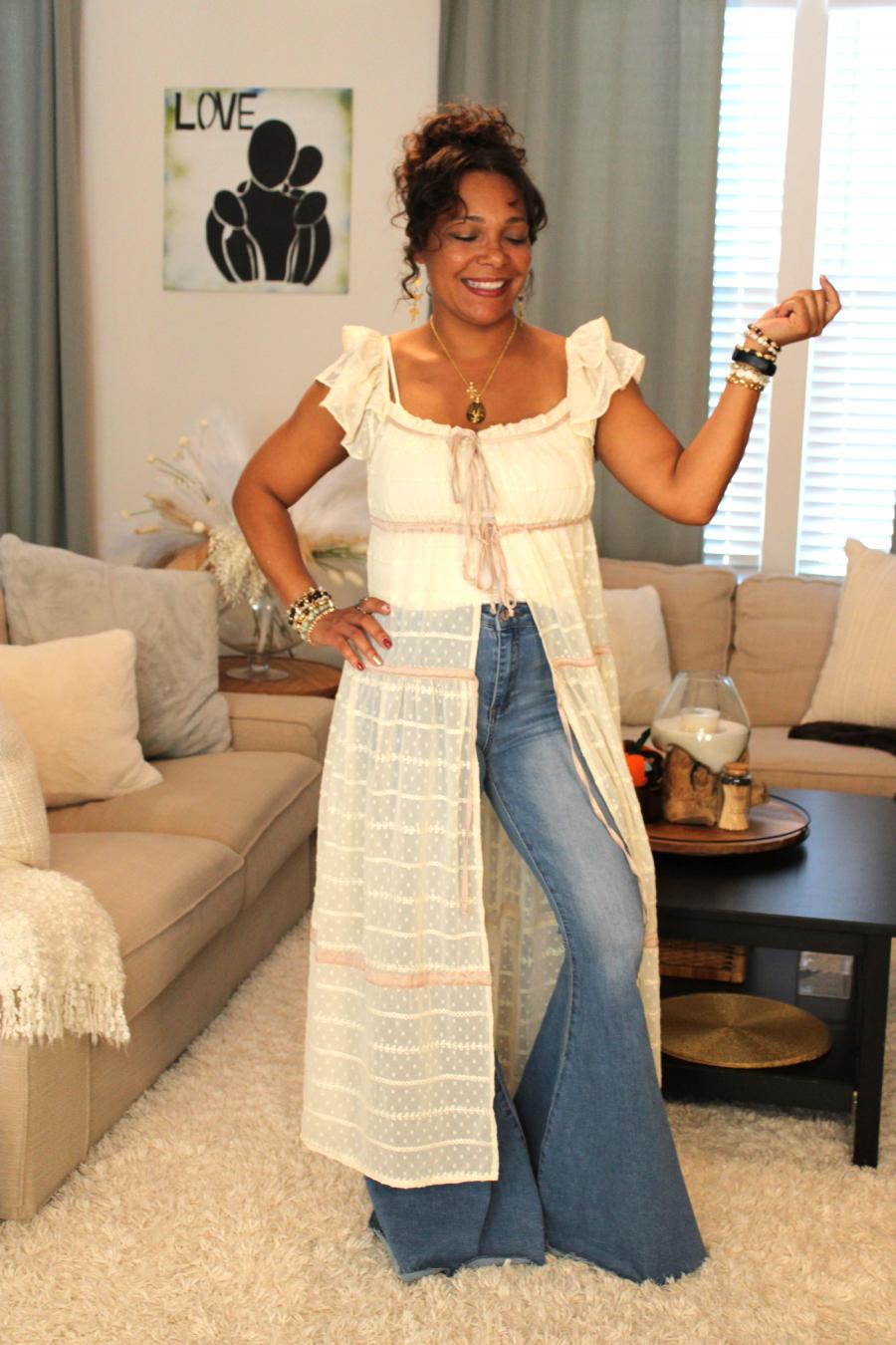 Boho Ballerina Flare Duster