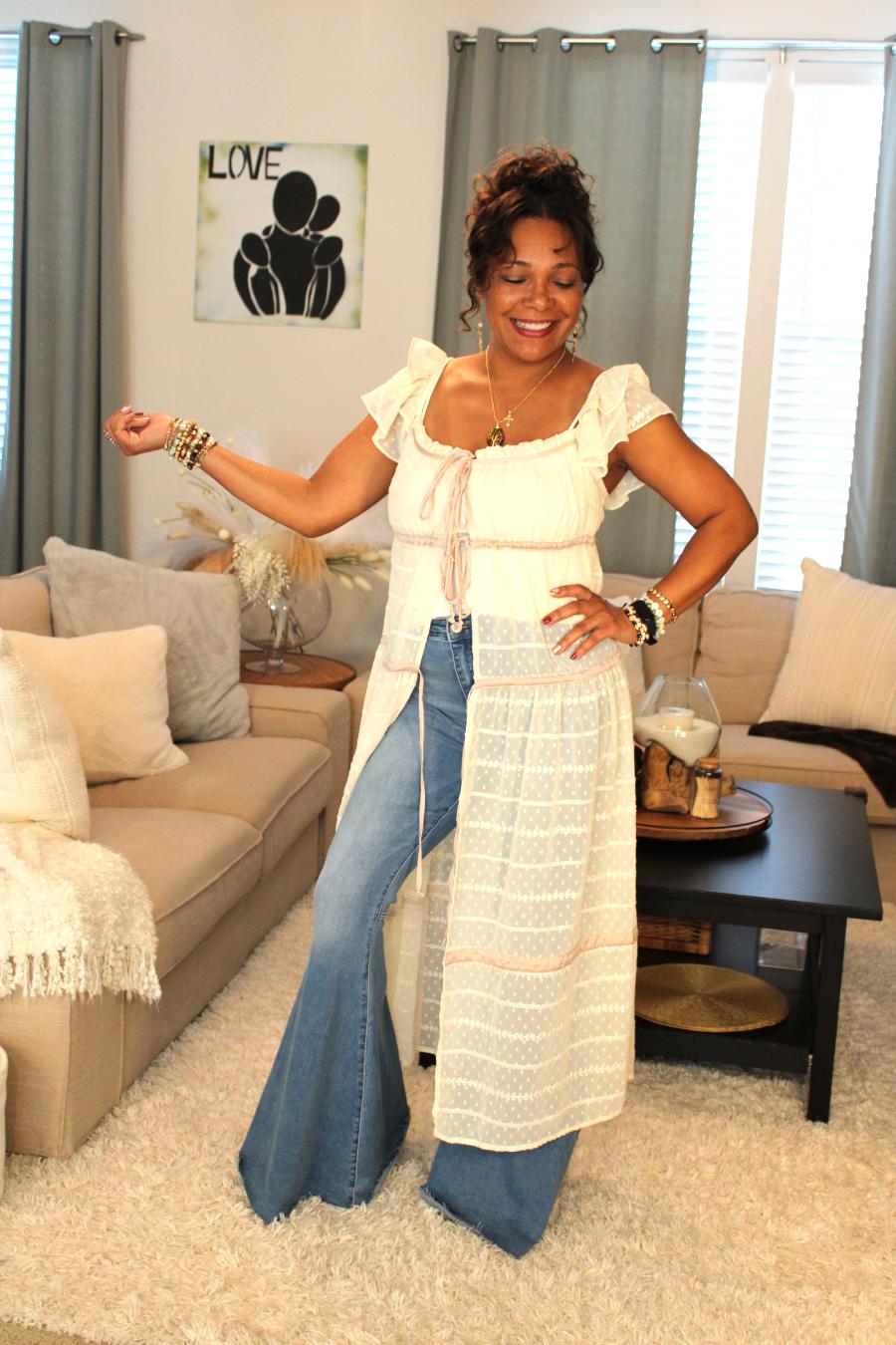 Boho Ballerina Flare Duster