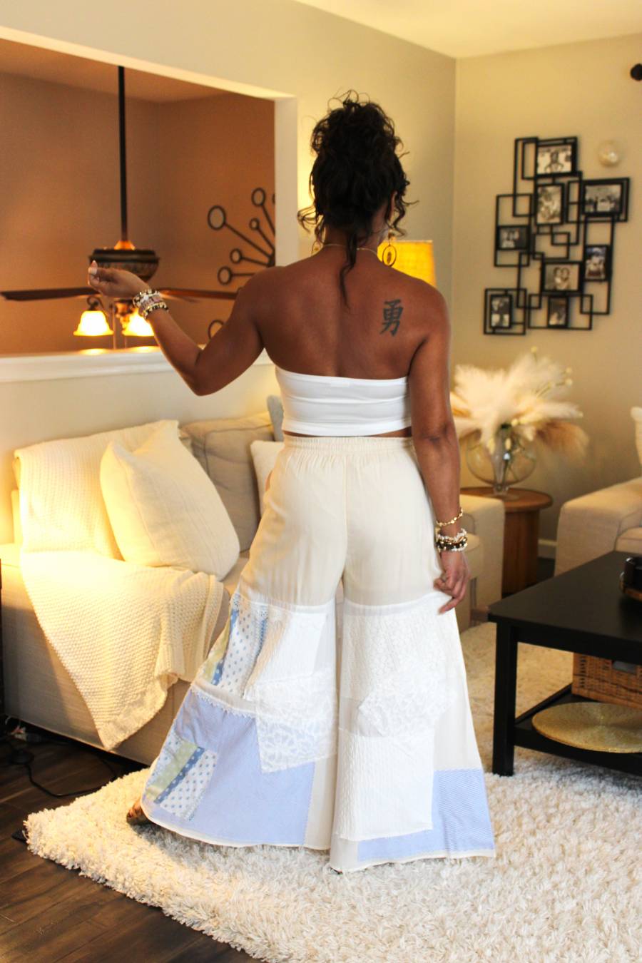 Boho Crochet Lace Pattern Pants