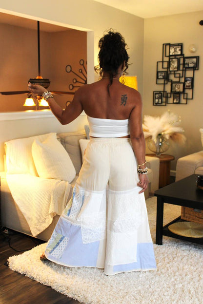 Boho Crochet Lace Pattern Pants