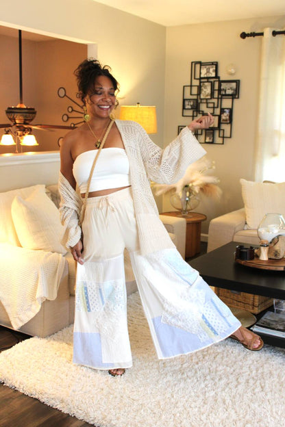 Boho Crochet Lace Pattern Pants