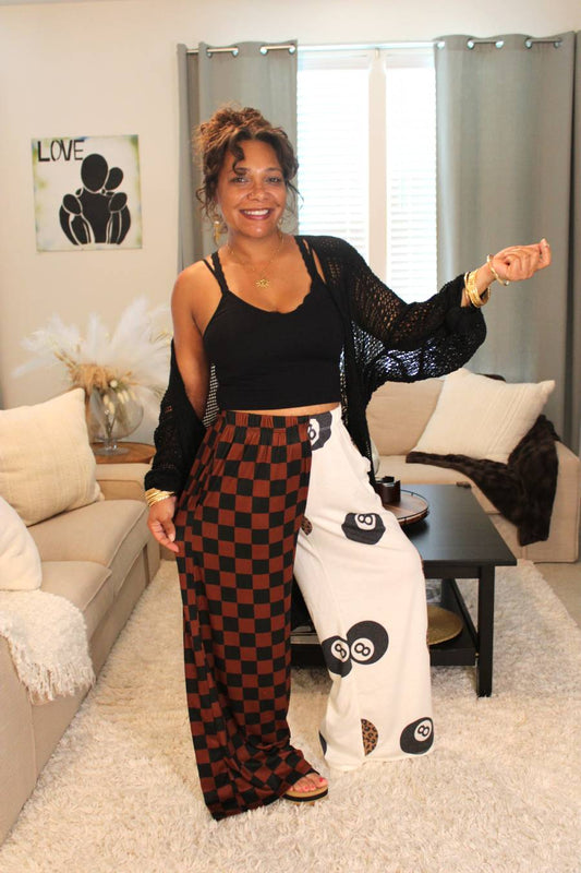 Brown Split Decision 8 Ball Pants