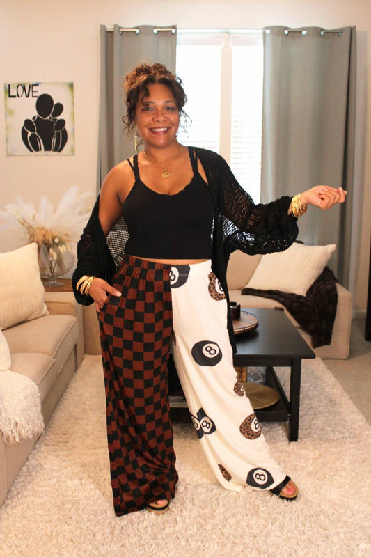 Brown Split Decision 8 Ball Pants