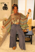 Load image into Gallery viewer, Everyday Comfort Denim Wash Side Tiered Pants
