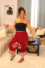 Load image into Gallery viewer, BB Burgundy Dreams Bloomer Midi Capri Short
