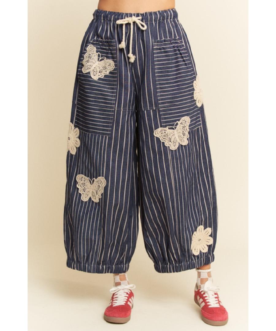 Butterfly Bliss Barrel Pants