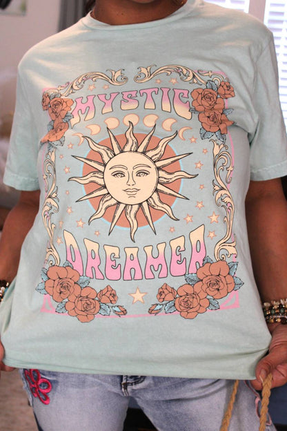 Celestial Mystic Dreamer Graphic T-Shirt