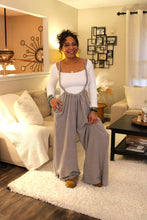 Load image into Gallery viewer, Cozy Queen Wide Leg Suspender Pants
