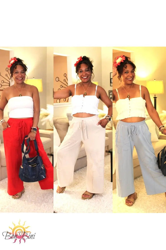 JH Cozy Blossom Patch Pants