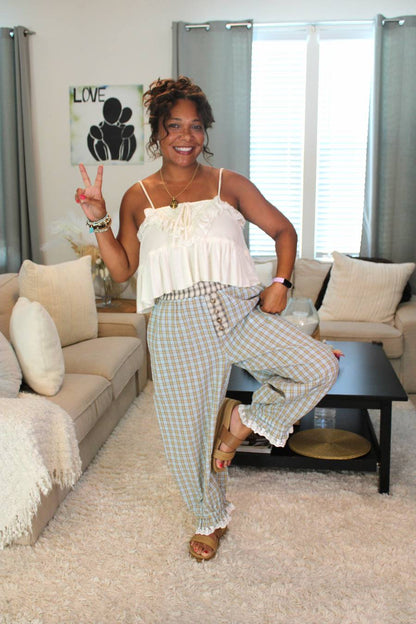 Cute In Plaid Bloomer Balloon Pants