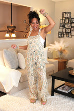 Load image into Gallery viewer, Dreamy Cream Floral Overalls
