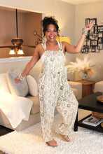 Load image into Gallery viewer, Dreamy Cream Floral Overalls

