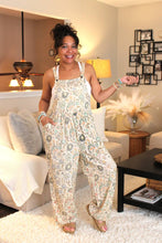 Load image into Gallery viewer, Dreamy Cream Floral Overalls
