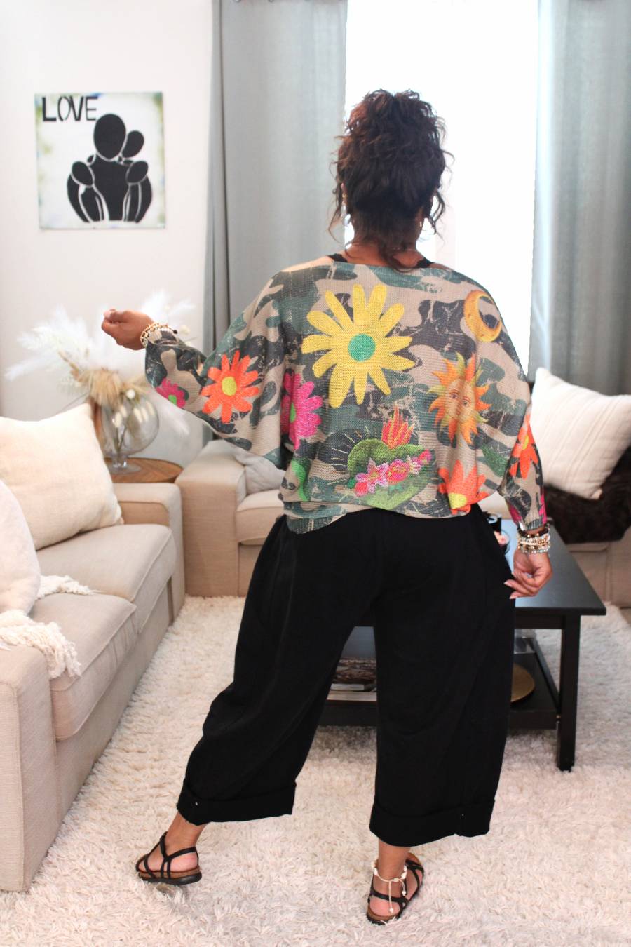 Earth Dreamer Camo Printed Knit Sweater