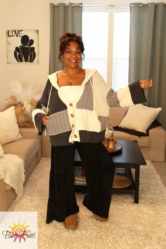 Elizabeth Color Block Cardigan