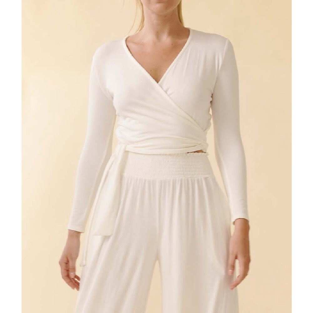 Emilia Bamboo Wrap Top